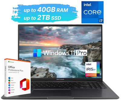 #ad 2026 ASUS Vivobook Laptop 16quot; Intel i7 1355U Up to 40GB RAM 2TB SSD Win 11 Pro $569.00