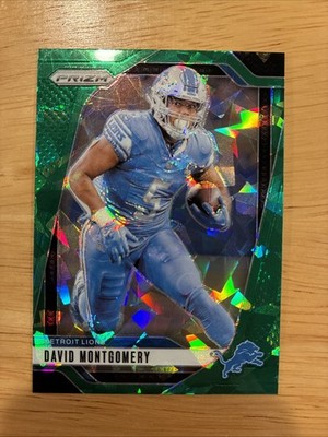2024 Panini Prizm Green Cracked Ice #94 David Montgomery Lions Bears Iowa State
