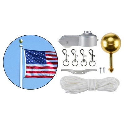 Fahnenmast Hardware Reparaturset 4 Fahnenmast Schwenkclips Gartendekoration