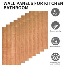 3D Faux Wood Wall Panels  60x30cm Self-Adhesive Peel and Stick Tiles UK Stock~