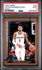PSA 2025-26 Topps Flagship Victor Wembanyama GOLD /2025 Spurs POP/30 🦄🔥
