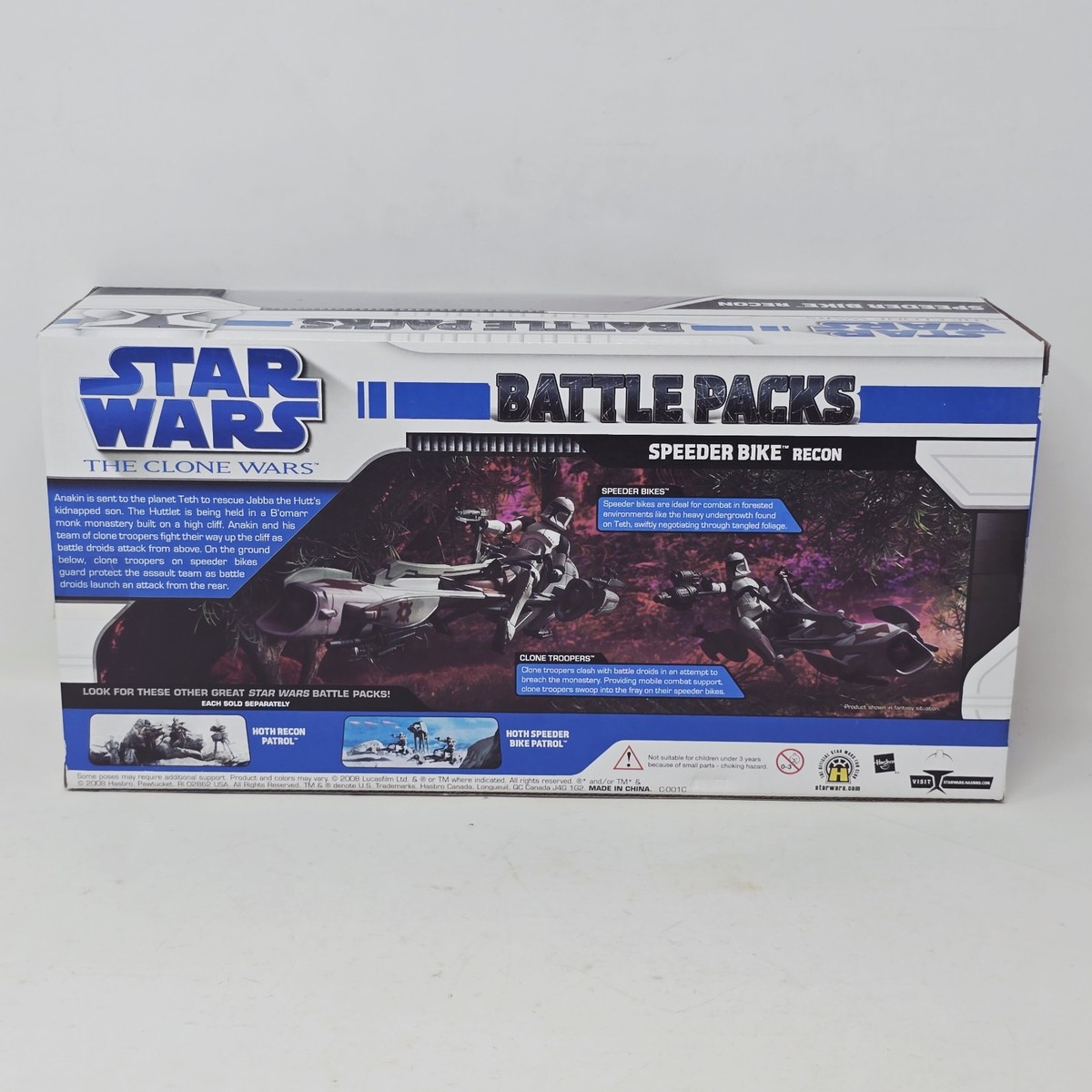 Star Wars The Clone Wars Battle Packs Speeder Bike Recon Hasbro