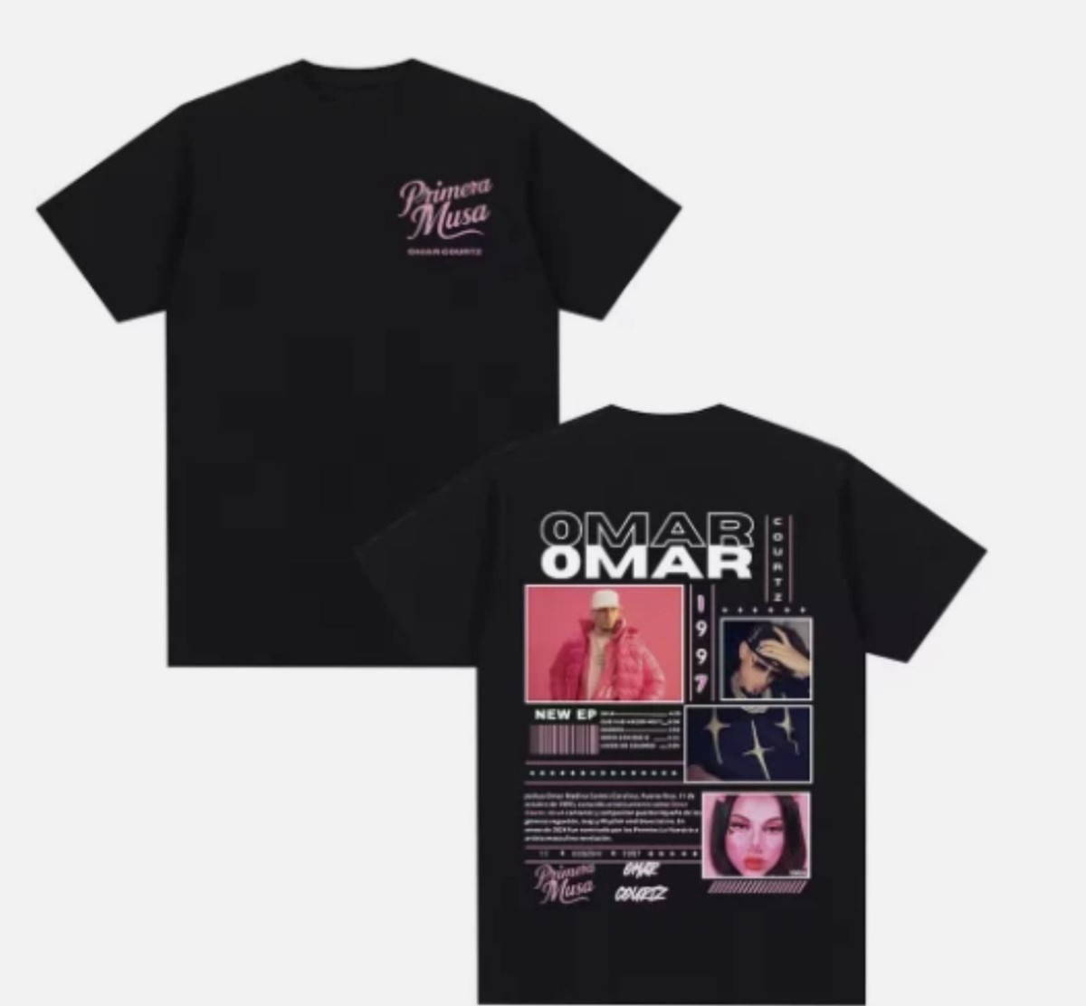 Omar Courtz Primera Musa Album Tour Merch T Shirt Men Women