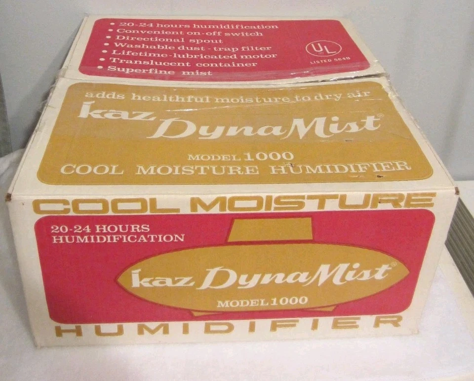 Vtg Kaz Dyna Mist 1000 Cool Moisture Humidifier UFO SPACESHIP NOS! Unused - Image 3 of 4