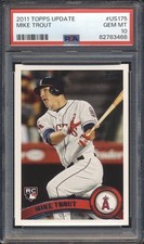 2011 Topps Update Baseball Mike Trout ROOKIE #US175 PSA 10 ANGELS GEM MINT