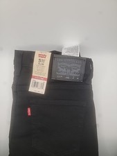 Levis 511 slim fit jeans size 14 reg black 27x29 boys NWT