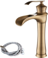 Waterfall Bathroom Basin Mixer Tap, High Rise Mixer Taps for Counter-top Basin,