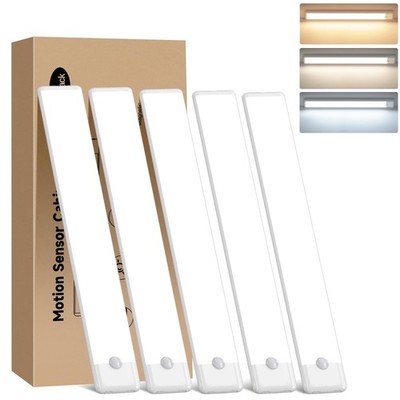 11.8 inch Motion Sensor Under Cabinet Light, 3 Color Temperature Dimmable Rec...