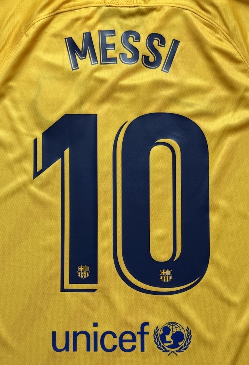 2019/20 Barcelona Fourth Jersey #10 Messi Large Nike Senyera El