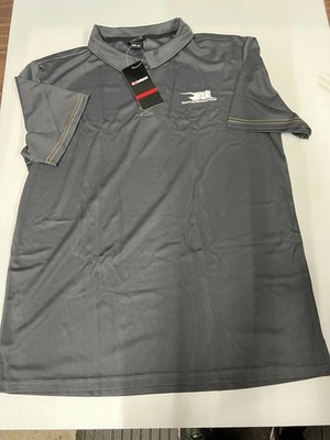 Cavallino Delta Polo Shirt Men s 2XL Rahal Letterman Lanigan Charcoal