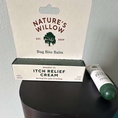 Nature's Willow Bug Bite Balm Natural Itch Relief Cream 0.5 oz Insect Formula 