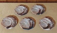 Shotaro Hayashi shino plates, set of five, high quality contemporary pottery