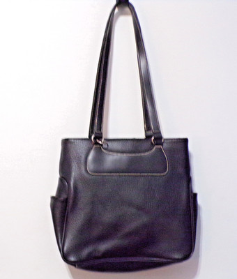 Jaclyn Smith Matte Black Hobo Handbag with Silver Accents Plenty of Storage Too!