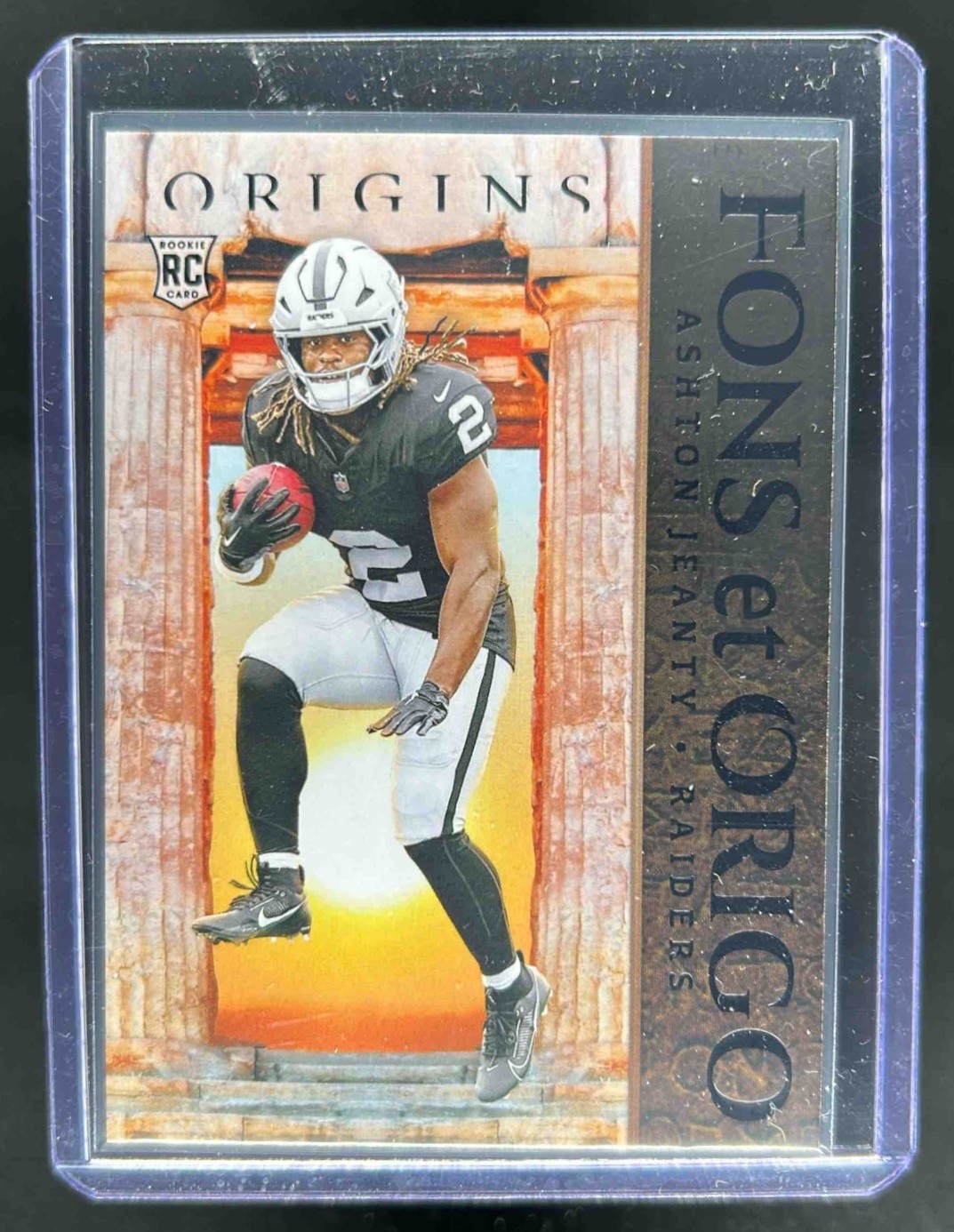 2025 Origins Ashton Jeanty Fons et Origo RC Rookie #13 Raiders