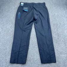 NEW Perry Ellis Portafolio Travel Luxe Dress Pants Mens 36x29 Charcoal No-Iron