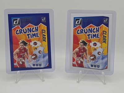 Caitlin Clark 2025 Panini Donruss WNBA Crunch Time Blue Press Proof #5 Fever