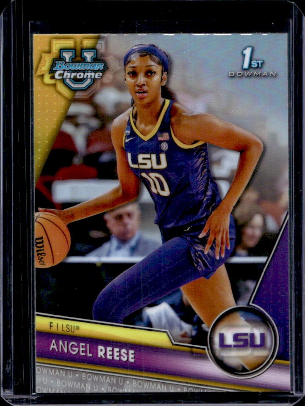 2023-24 Bowman University Chrome Angel Reese Refractor #49 Tigers
