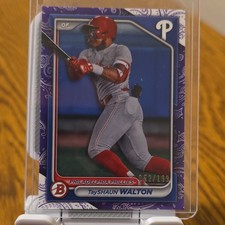 2024 Bowman #BP-113 Tayshaun Walton Phillies Purple Pattern /199 Rookie
