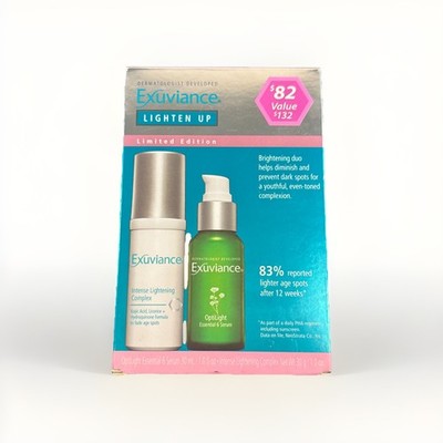 Exuviance Lighten Up Brightening Duo NIB - Intense Lightening Complex & Serum