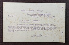 1918 Great Eastern Railway Liverpool Street Station Milk Traffic Memo