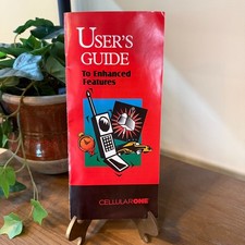 Vintage Cellular One Phone User Guide Manual - 1996 Original Enhanced Features