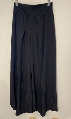 NWT Halara Pants Breezeful High Waisted Palazzo Flowy Black Medium M New