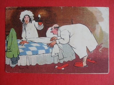TOM BROWNE Comic JAGD WIR GEHEN FLOHBETTWANZENJAGD BEI KERZENLICHT Humor