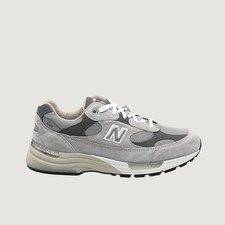 New Balance 992 Grey Heritage Made in USA Suede Mesh Running Sneakers Size 13 US