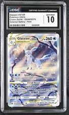 Glaceon Vstar GG40/GG70 Galarian Gallery Holo Pokemon CGC 10 Gem Mint