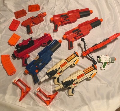 Nine Star Wars Nerf Guns w/ Accessories - Tested