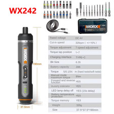 4V Smart Cordless Electric Screwdriver Set USB Rechargeable 30 Bit Mini Drill