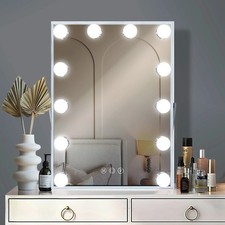 Matteo Hollywood Vanity Mirror 40x29cm, 12 Dimmable LED Bulbs (RRP £57 B&Q)