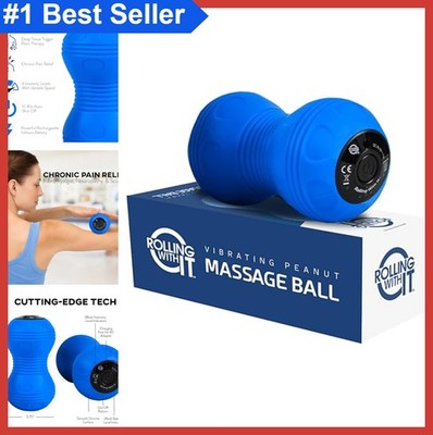 Vibrating Peanut Massage Ball Deep Tissue Trigger Point Handheld Cordless 4