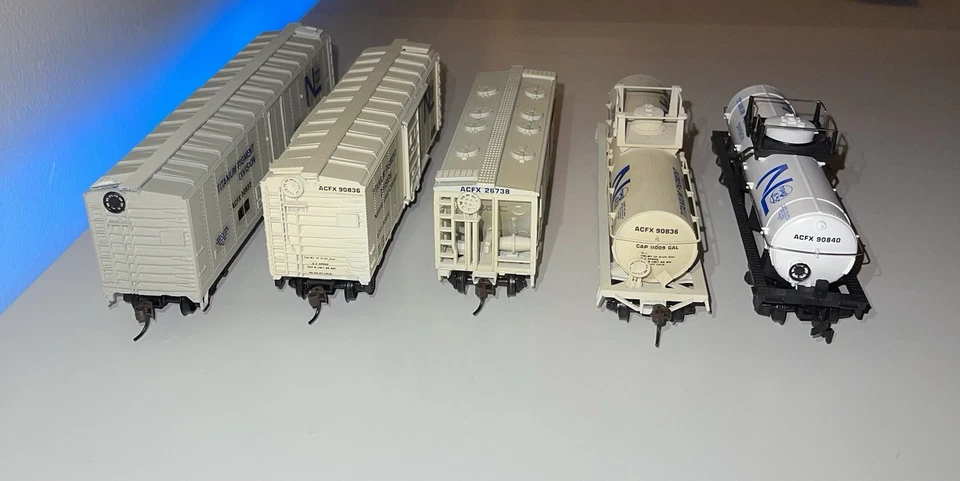 Lote mixto de 5 vagones de tren escala HO “División de pigmento de titanio” National Lead Company Foto 4 de 4