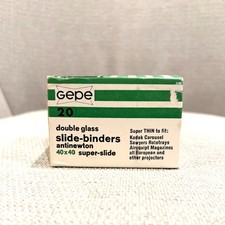20 Gepe Double Glass Slide Binders Anti-newton 40x40 Super Slide