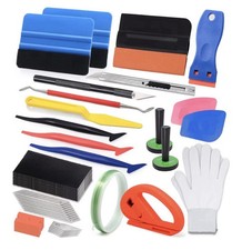 Window Tint Vinyl Wrap Tool Kit Squeegee Knife Tape Magnets Gloves