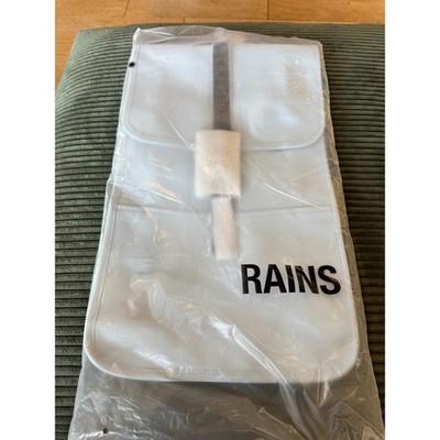 RAINS Backpack Sky Blue 12200 Unisex Waterproof Vegan Leather NWT