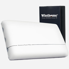 Memory Foam Pillow, Two-Sided Soft and Firm Neck Pillow for Sleeping, Suitable f
