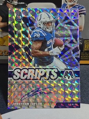 2021 Panini Mosaic Jonathan Taylor Scripts Auto Silver Colts #S-JOT