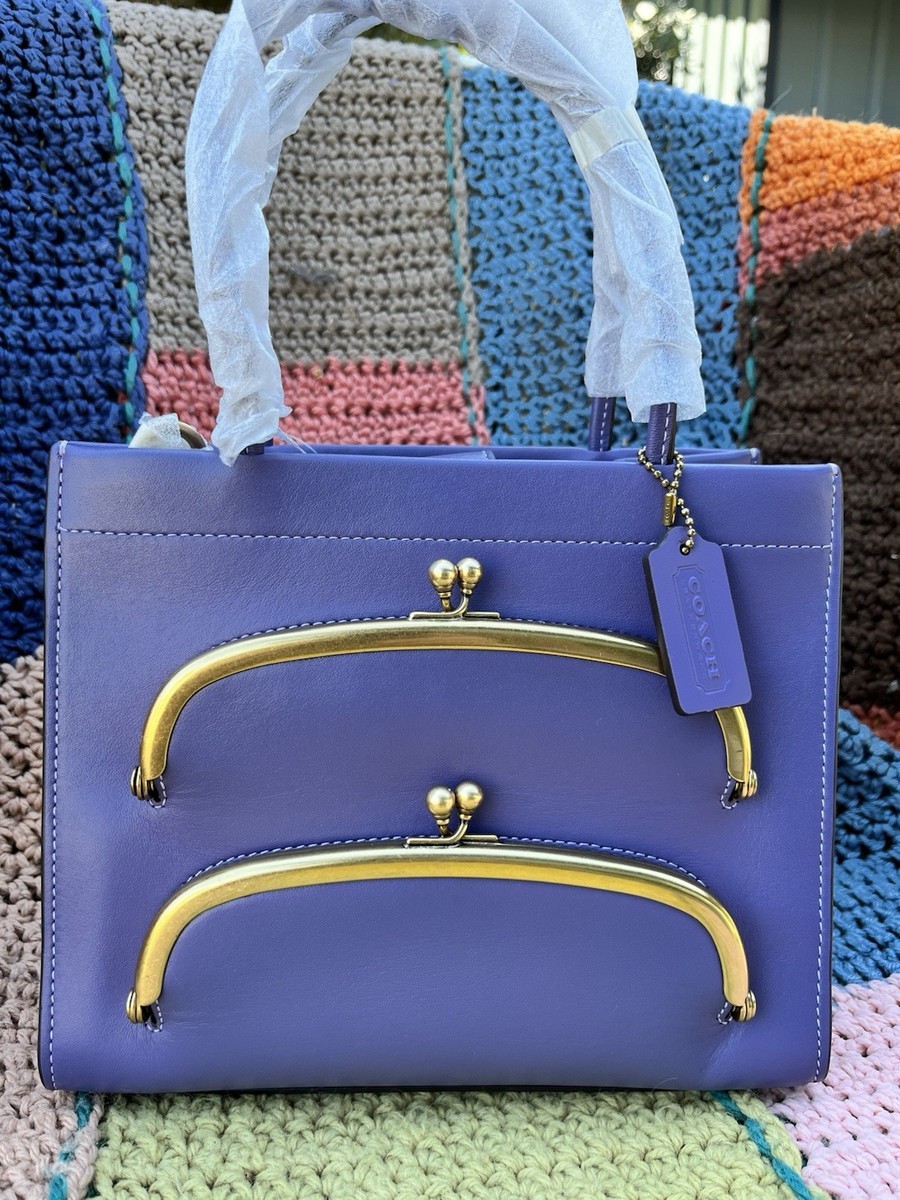 COACH Cashin 22 Carry Double Kisslock Tote C9811 | eBay