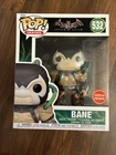 Funko Pop! Bane #532 Batman Arkham Asylum GameStop Exclusive Box Sticker Damage