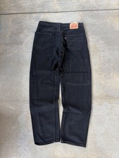 Mens Levis Jeans Size 36x34 550 Relaxed Fit Made In USA Black Cotton Y2K