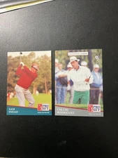 1991 Pro Set Golf Cards Of HOF Sam Snead #235  & HOF Chi Chi Rodriguez 277 Mint