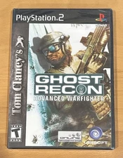 Tom Clancy's Ghost Recon Advanced Warfighter PS2 Black Label New Sealed