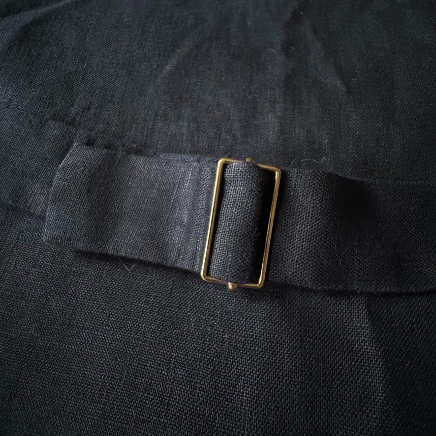 Reformation Womens 18 Linen Top Es Vest Sleeveless Gold Button Buckle Back