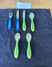 Lot of 6 Assorted GERBER Toddler Stainless Flatware Utensils