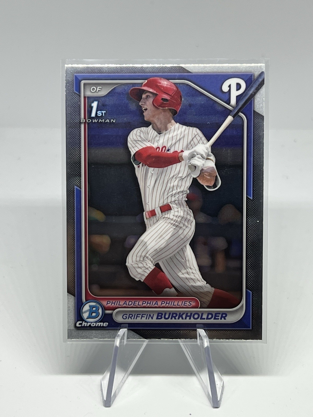 Griffin Burkholder 1st Bowman Chrome 2024 Bowman Draft BDC-60 (QH4)