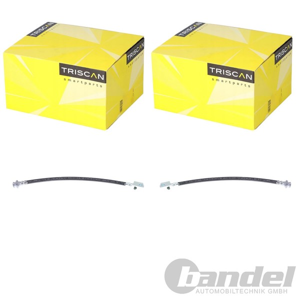 2X Triscan Bremsschlauch BremsschlÄUche Hinten Innen Passend FüR Opel Frontera-image