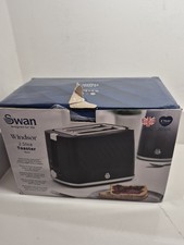 Swan Windsor 2-Slice Toaster Black Textured Finish, 7 Browning Levels, 900W