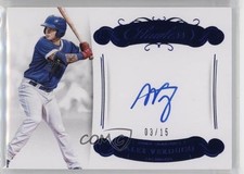 2018 Panini Flawless Rookie Signatures Sapphire 3/15 Alex Verdugo Auto 2h5